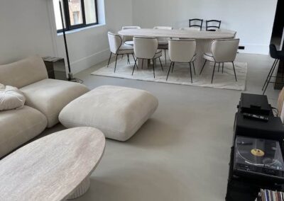 Chantier rénovation des sols à Lille